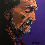 Willie Nelson speed painting